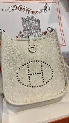 HERMES エルメス エブリンTPM ホワイト インバッグ付き - メルカリ