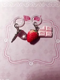 いちご めじるしアクセサリー 2個セット 量産型 平成女児