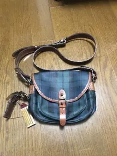 ヴィンテージ　ポロラルフローレン　ショルダーバッグ　ブラックウォッチ　PVC