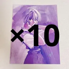 エヴァンゲリオン 貞本義行 描き下ろし 限定 ポストカード 綾波レイ 10枚 a