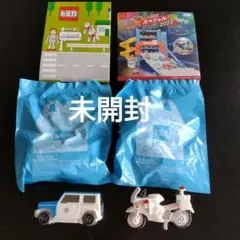 【未開封】DVD プレイングシート付 トミカ ハッピーセット JAF 白バイ