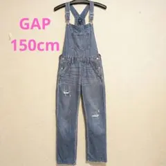 GAPキッズ デニムオーバーオール 150 ジーンズ サロペット ギャップ