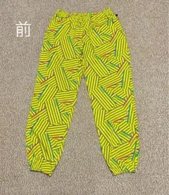 カジュアルパンツ イエロー ストライプ Mサイズ