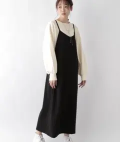 スゴラクストレッチキャミワンピースワンピース　グローバルワーク