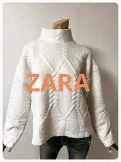 ☘️T21588☘️ZARA キルティング スウェット トップス M