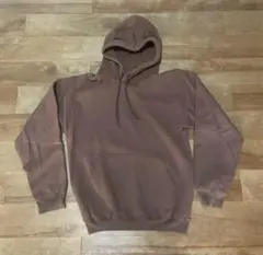 ブラウン フード付き パーカー　古着　ビンテージ　アメリカ古着　トレーナー