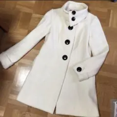 ウール・アンゴラ混コート