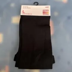 UNIQLO ヒートテック ニットタイツ ブラック Lのサムネイル