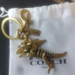 COACH コーチ レキシー キーリング ダイナソー 恐竜 シルバー - メルカリ
