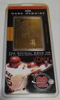 マークマクガイヤーカード ホームラン記念クリアプレートマーク