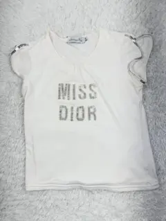 クリスチャンディオール　MISS DIOR Tシャツ　スパンコール12A 白のサムネイル