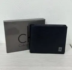 美品　Calvin Klein 二つ折り財布 ブラック