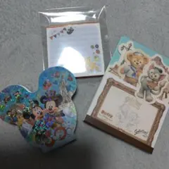 ミッキー やダッフィーメモ帳