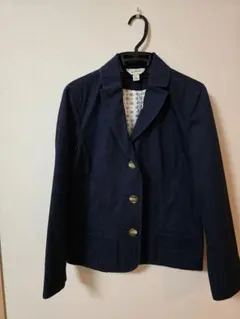 L.L.Bean ネイビー テーラードジャケット サイズ15号　中古美品！