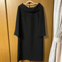 【新品】SUCRE シュクル ビックカラーワンピース 黒 13LL 大きいサイズ