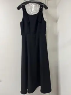 BORDERS at BALCONY サスペンダー ジャンパースカート(黒)のサムネイル