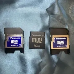 Panasonic miniSDカード 16MB アダプター付き