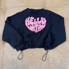 日焼けキティ　トレーナー　120 コギャル　レオパード　ピンク