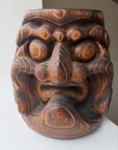 時代物 珍品 達磨 だるま 縁起物 彫刻 木彫り 木工工芸 オブジェ 古 
