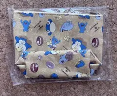 新品未使用　カビゴン ポーチ　ドーナツ柄　ミスド×ポケモン