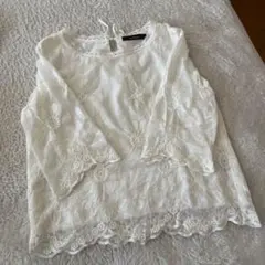 w closet レースブラウス