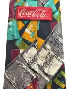 Coca Cola コカ・コーラ 90s ポップアート 総柄 ネクタイ