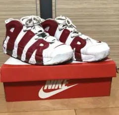 ナイキ モアテン 赤白 NIKE AIR MORE UPTEMPO