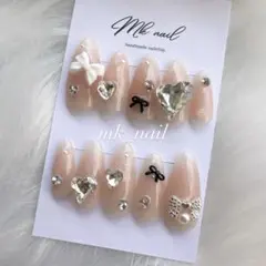 現品　ワンホンネイル　フレンチガーリー　量産系　韓国　ちゅるちゅる