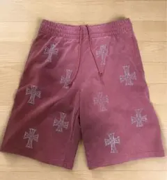 UNKNOWN クロス刺繍 ショートパンツ ピンクのサムネイル