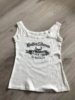 Brandy Melvile スカル ロゴ Y2K グランジ タンクトップ