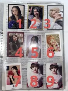 TWICE タレントカード セット バラ売り可能