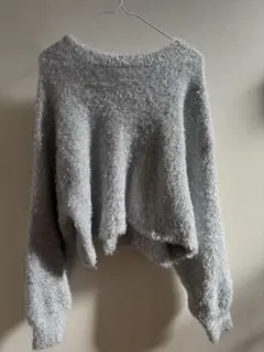 COLONY 2139 シルバーグレーシャギーセーター