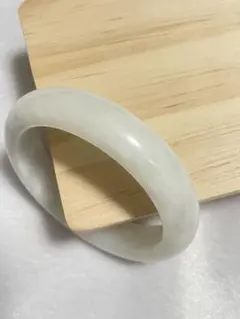 天然和田玉バングル 天然石 和田玉バングル パワーストーン アクセサリー　白玉のサムネイル
