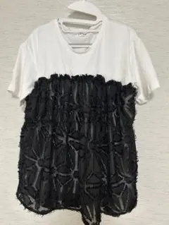 LEPSIM 半袖Tシャツ ホワイト/ブラック Fのサムネイル