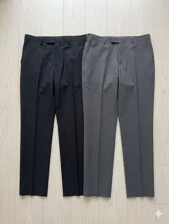 UNIQLO 感動パンツ w85股下80 グレー　ダークグレー