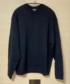 UNIQLO C リラックスVネックセーター L ブラック