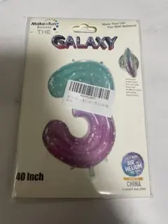 40インチ ナンバーバルーン 3 GALAXY ギャラクシー