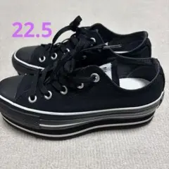 CONVERSE　コンバース　オールスター　チャンキーライン　厚底　黒　22.5