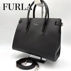 【美品】FURLA フルラ　2WAY レザー　ハンドバッグ　ストラップ未使用のサムネイル
