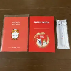 A5ノート　お父さん犬とふてニャン　ふてニャンVer2　お父さん犬ボールペン