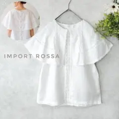 インポートロッサ　inport rossa アイボリーレーストップス インポートロッサ inport rossa アイボリーレーストップス - メルカリ