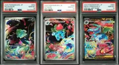 PSA10 3連番フシギダネ フシギソウ　AR メガフシギバナex SAR