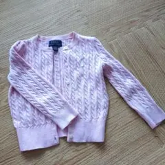 美品☆ラルフローレン☆サイズ2T ピンク カーディガン