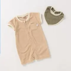 petit main パイルジップカバーオール