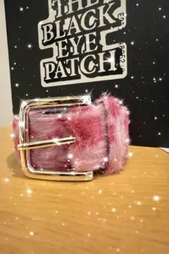 AFB風ファーベルトピンクレオパード