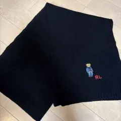 Poloベア　マフラー　ブラック