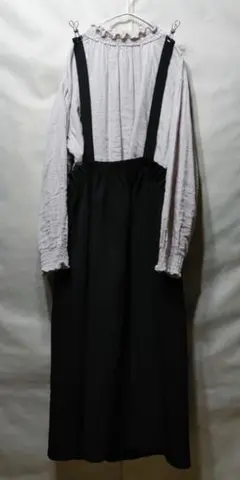 『Emsexcite＊エムズエキサイト 取り外し可能 吊りロングスカート』