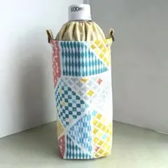 夏物処分⭐︎洗える　保冷保温　ペットボトルカバー 和柄　ハンドメイドのサムネイル