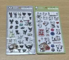 RUNE PUKPUK JELLY シール 2枚セット 猫 パンダ　ルネのサムネイル