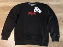 TOMMY JEANS ブラック トレーナー M